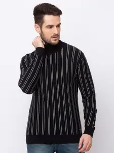 Status Quo Men Striped Sweatshirt