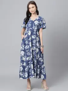 DECKEDUP Floral Maxi Dress