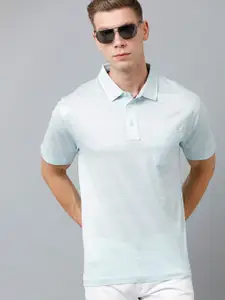 Classic Polo Men Striped Polo Collar Cotton T-shirt
