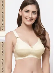 Floret  Pack of 2 Non-Wired Cotton Bra