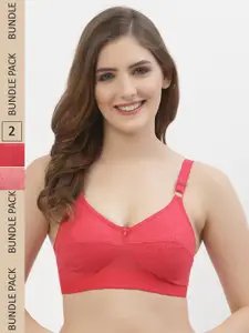 Floret Pack Of 2 Everyday Cotton Non-Padded Bra