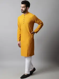 Jompers Men Embroidered Pure Cotton Kurta with Pyjamas