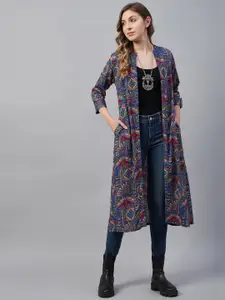 Azira Women Printed Longline Shrug