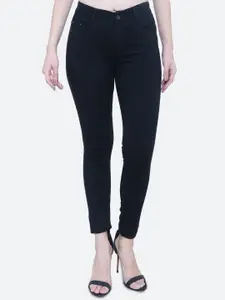 FCK-3 Women Black Comfort High-Rise Highly Distressed Stretchable Jeans