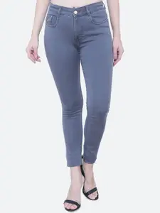 FCK-3 Women Grey Comfort High-Rise Stretchable Jeans