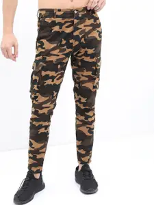 HIGHLANDER Men Camouflage Printed Slim Fit Cargos Trouser