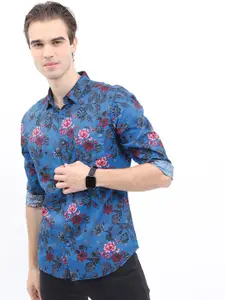 KETCH Men Slim Fit Floral Printed Cotton Casual Shirt
