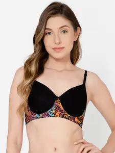 Clovia Padded Non-Wired Full Cup Multiway T-shirt Bra