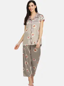 KOI SLEEPWEAR Women Printed Night suit