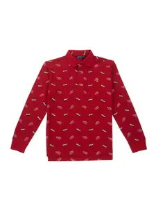 Gini and Jony Boys Sneakers printed Polo Collar  t-shirt
