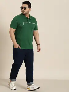 Sztori Plus Size Polo Collar T-shirt
