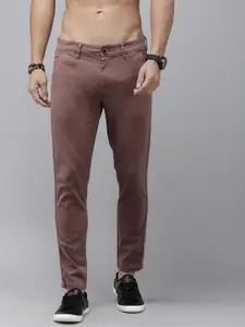 The Roadster Lifestyle Co. Men Slim Fit Low-Rise Trousers