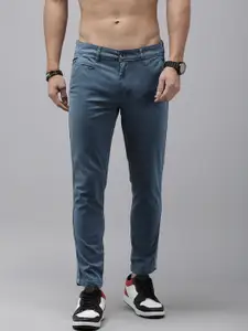 The Roadster Lifestyle Co. Men Slim Fit Low-Rise Trousers