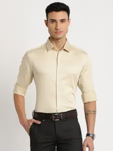 Indian Terrain Men Chiseled Slim Fit Pure Cotton Formal Shirt