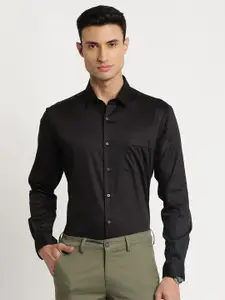 Indian Terrain Men Cotton Chiseled Slim Fit Formal Shirt