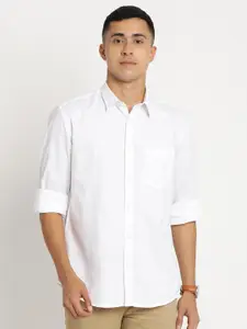 Indian Terrain Men Cotton Chiseled Slim Fit Casual Shirt