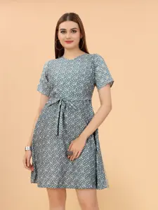 KETAKI FASHION Ethnic Motifs Crepe Dress