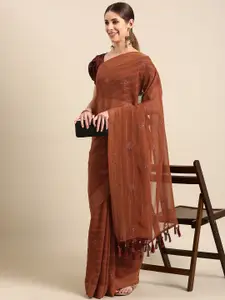 Mitera Floral Beads and Stones Pure Georgette Saree