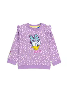 H By Hamleys Girls Printed Cotton Sweatshirt