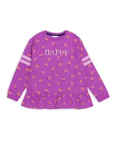 H By Hamleys Girls Printed Cotton Sweatshirt