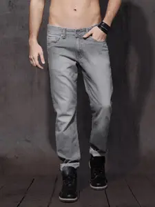 Roadster Men Grey Slim Fit Mid-Rise Clean Look Jeans