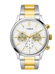 Timex Men Dial & Stainless Steel Bracelet Style Straps Analogue Watch TWEG19606
