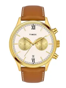 Timex Men Dial & Leather Straps Analogue Watch TWEG19806