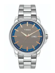 Timex Men  Dial & Stainless Steel Straps Analogue Watch TWEG17213