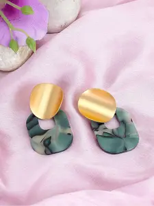 Kazo Contemporary Acrylic Marble Finish Earring