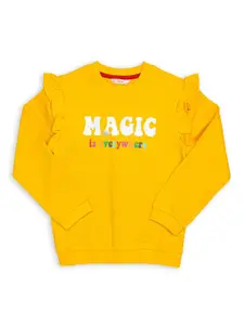 H By Hamleys Girls Printed Cotton Sweatshirt