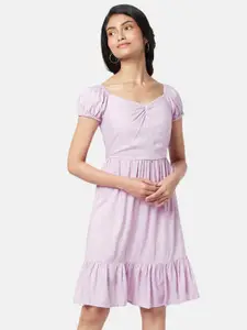 Honey by Pantaloons Fit & Flare Square Neck Dress