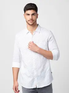 SPYKAR Men Classic Slim Fit Printed Cotton Casual Shirt