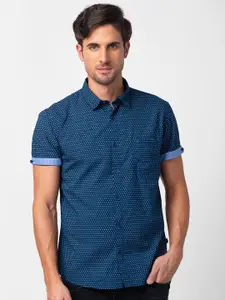 SPYKAR Men Classic Slim Fit Printed Cotton Casual Shirt