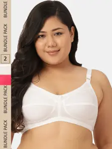Leading Lady Plus Size Pack of 2 Non-Wired T-shirt Bra