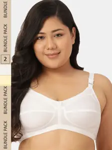 Leading Lady Plus Size Pack of 2 Non-Wired All Day Comfort T-shirt Bra