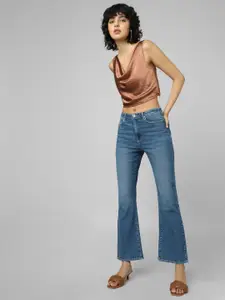 ONLY Women Flared Light Fade Cotton Jeans