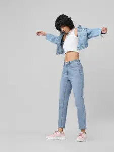 ONLY Women Straight Fit Cotton Jeans