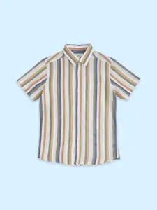 Pantaloons Junior Boys Cotton Striped Casual Shirt