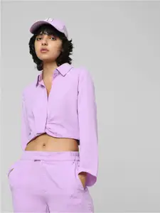 ONLY Women Crop Casual Shirt