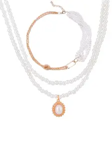 Unwind by Yellow Chimes Gold-Plated Necklace