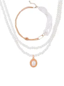 Unwind by Yellow Chimes Gold-Plated Necklace