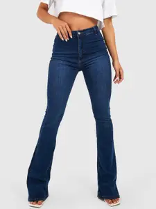Boohoo Women Skinny Flared Light Fade Stretchable Jeans
