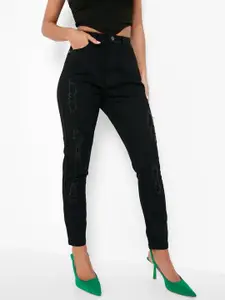 Boohoo Women Cotton High-Rise Skinny Fit Jeans