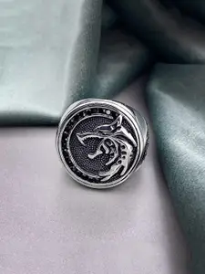 Yellow Chimes  Hunter Wolf Finger Ring