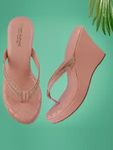 madam glorious Embellished Wedge Heels