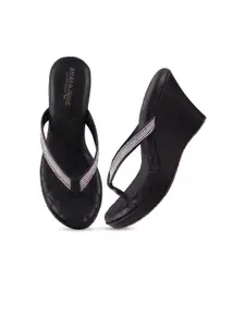 madam glorious Embellished Wedge Heels