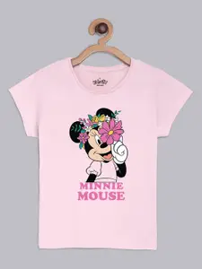 Kids Ville Mickey & Friends Printed Tshirt For Kids Girls