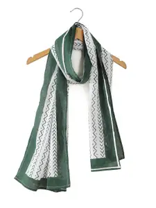 HANDICRAFT PALACE Women Chevron Printed Cotton Scarf
