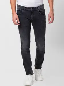 SPYKAR Men Slim Fit Low-Rise Light Fade Cotton Jeans