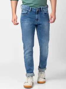 SPYKAR Men Blue Slim Fit Low-Rise Light Fade Cotton Jeans